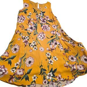Altar’d State Mustard Yellow Floral Dress - Size S - NWT Women
